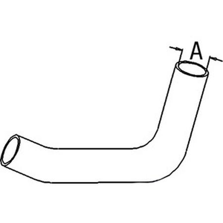 Aftermarket Radiator Hose - Upper Fits John Deere 6400 6200 6300 6500 L100593